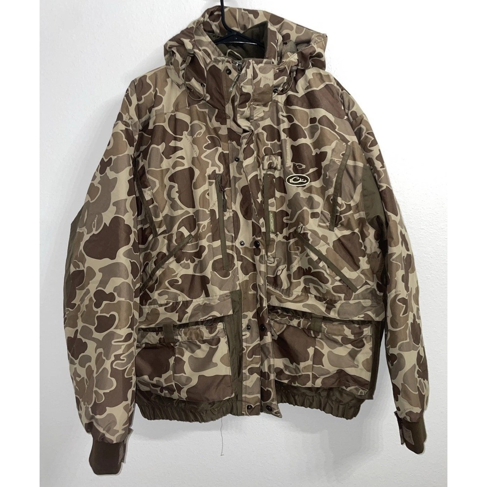 DRAKE WATERFOWL‎ OLD SCHOOL CAMO COAT MEN'S LARGE MAGNATTACH